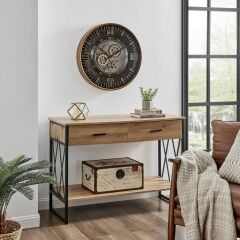 Clenton Metal Çarklı Duvar Saati 60 Cm