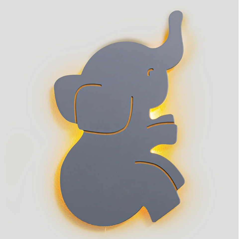 Dekoratif FİL GECE LAMBASI – Ahşap & Pilli & LED | Bayıldım