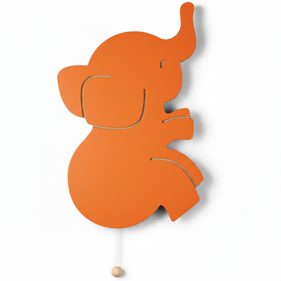 Dekoratif FİL GECE LAMBASI – Ahşap & Pilli & LED | Bayıldım