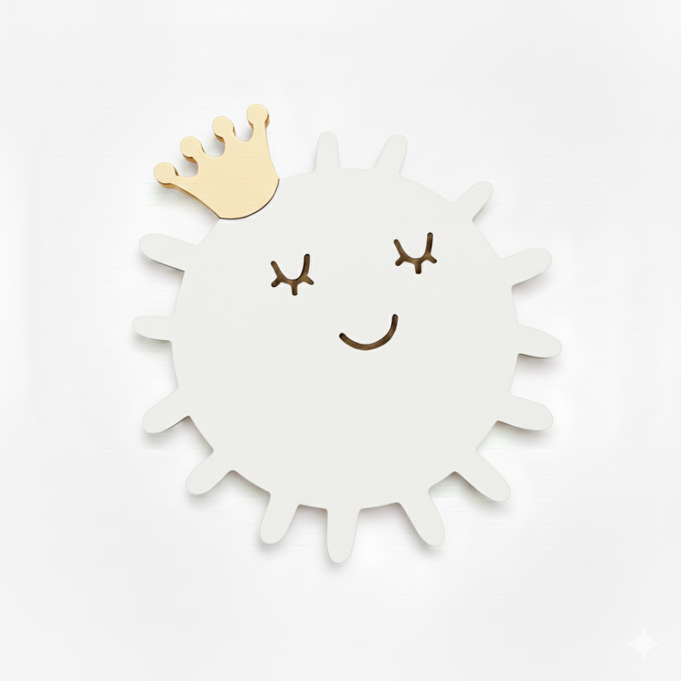 GÜNEŞ GECE LAMBASI – Ahşap & Pilli & LED | Bayıldım.com