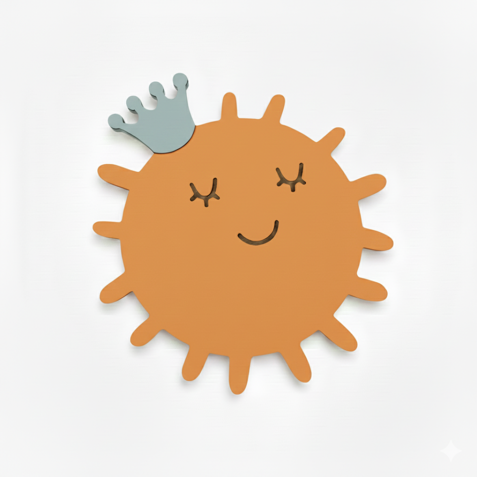 GÜNEŞ GECE LAMBASI – Ahşap & Pilli & LED | Bayıldım.com