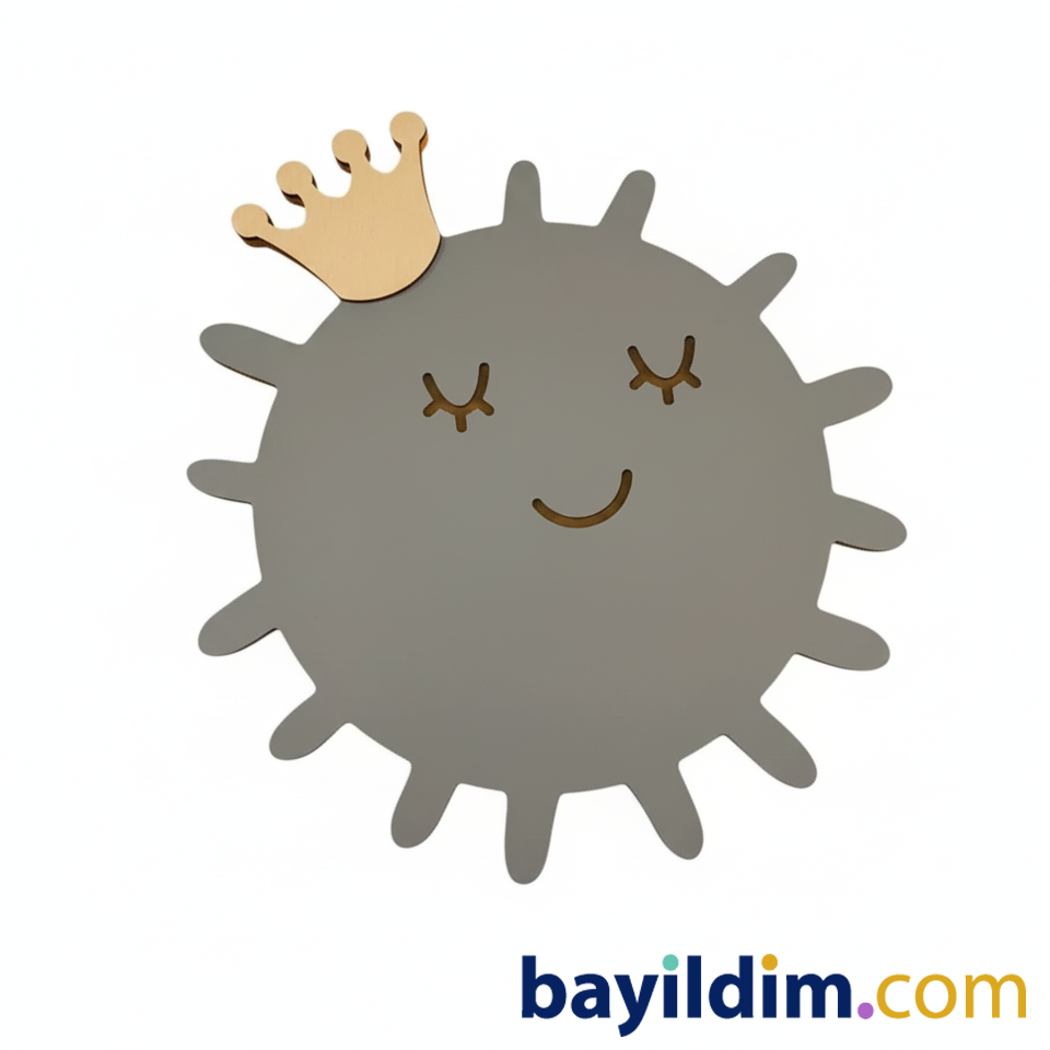 GÜNEŞ GECE LAMBASI – Ahşap & Pilli & LED | Bayıldım.com