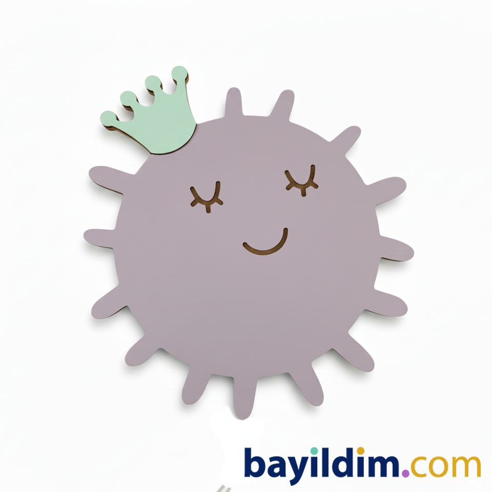 GÜNEŞ GECE LAMBASI – Ahşap & Pilli & LED | Bayıldım.com