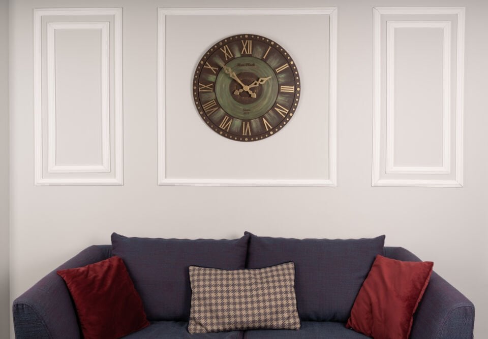 El Yapımı 3D Ahşap Duvar Saati – 60 cm | Han Clock