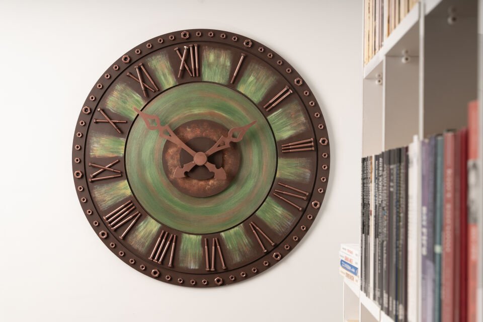 Han Clock – Devran | Ahşap Duvar Saati | bayıldım.com