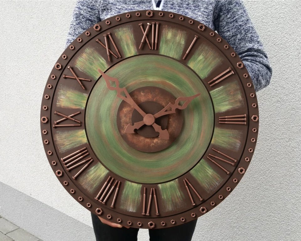 Han Clock – Devran | Ahşap Duvar Saati | bayıldım.com